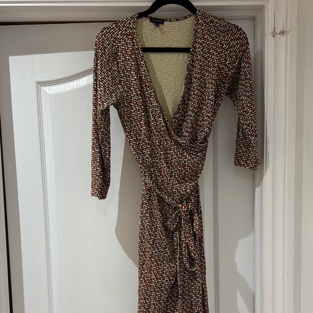Talbots Multicolor Wrap Dress